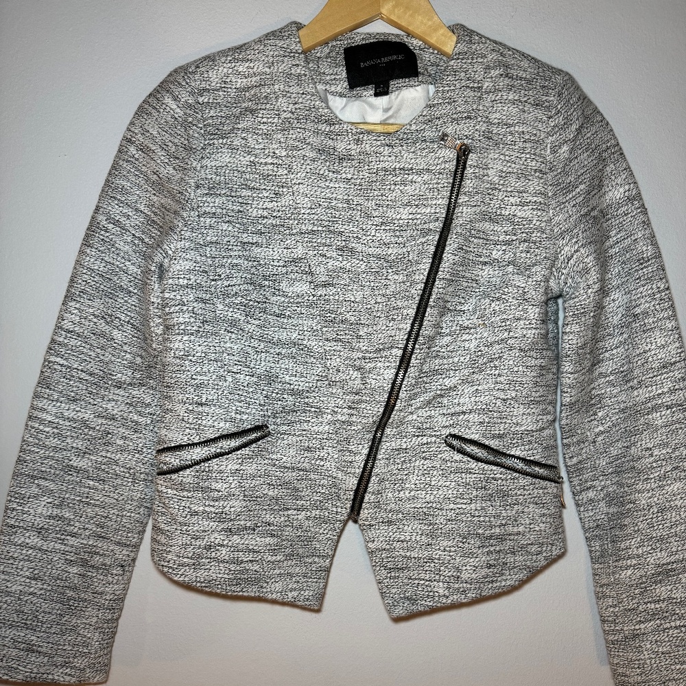 Banana Republic Factory Black And White Jacket View 2